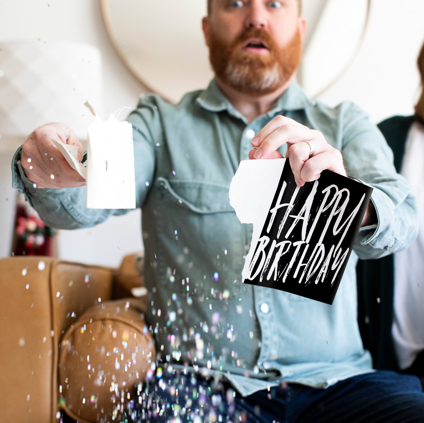 Endless Musical Greeting Card Screamer Birthday With Glitter Bomb