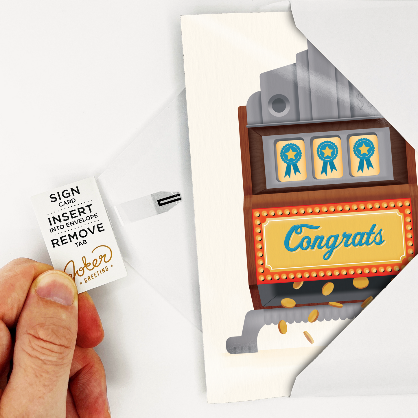 Endless Musical Greeting Card Congrats with Glitter Bomb