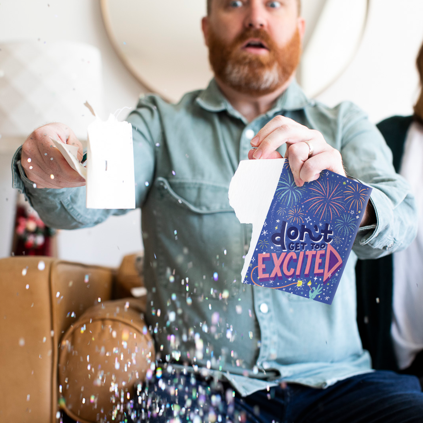 Endless Musical Greeting Card NSFW Moaning Congrats Card With Glitter Bomb