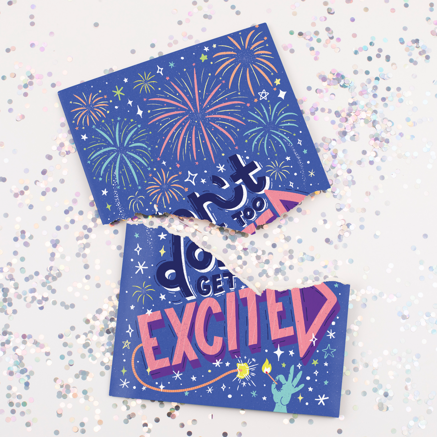 Endless Musical Greeting Card NSFW Moaning Congrats Card With Glitter Bomb