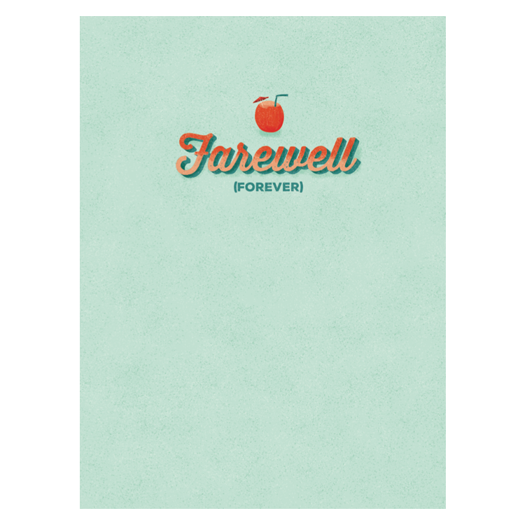 Endless Musical Greeting Card Retirement Card With Glitter Bomb