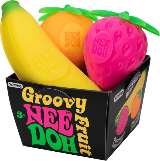 NeeDoh Groovy Fruit - Sensory Fidget Toy