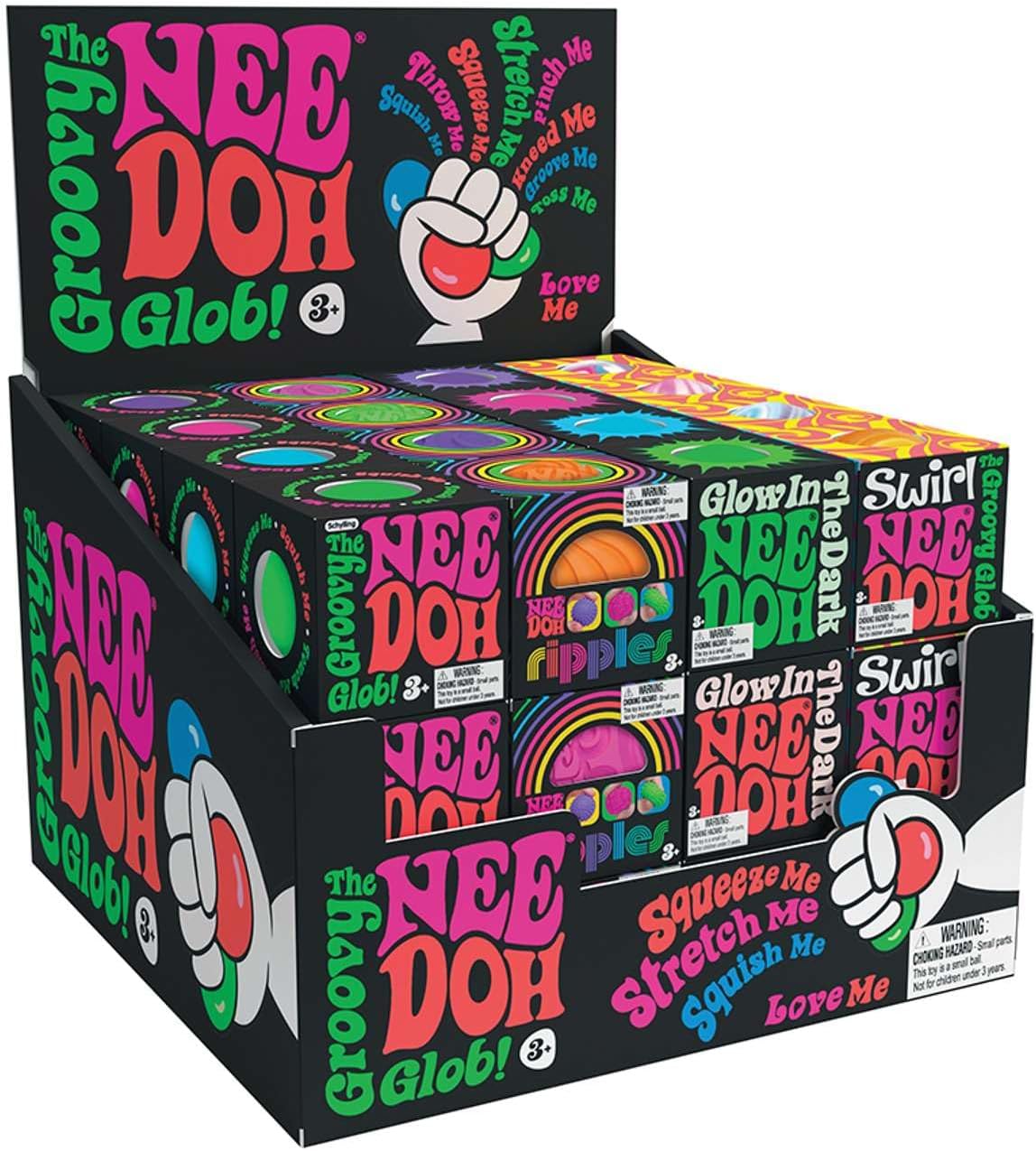 NeeDoh Teenie Singles - Sensory Toy with Dough Filling - Assorted Designs and Textures - Ages 3 and Up - One Randomly Selected Piece