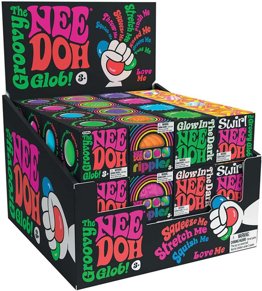 NeeDoh Teenie Singles - Sensory Toy with Dough Filling - Assorted Designs and Textures - Ages 3 and Up - One Randomly Selected Piece