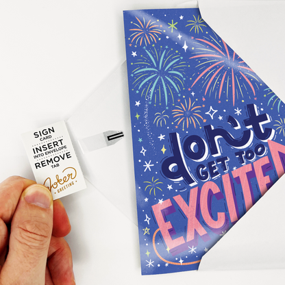 NSFW moaning endless prank card for adults, with glitter – image 5