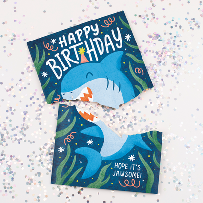 Baby Shark endless birthday prank card with glitter bomb – image 2