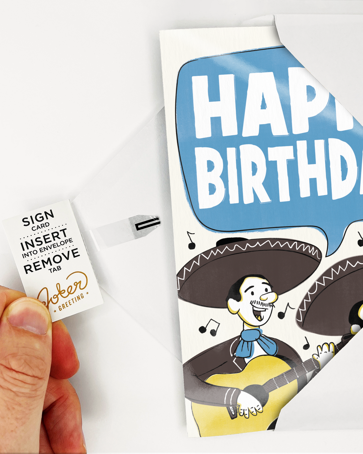 Mariachi Endless Birthday Prank Card – sign it, insert it, pull the tab