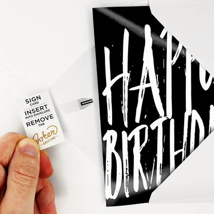 Screaming birthday prank card with glitter bomb – image 4
