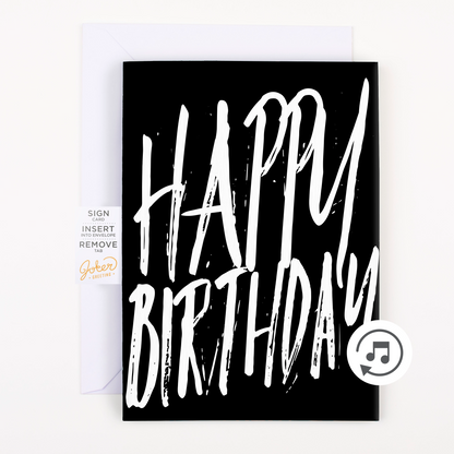 Screaming birthday prank card with glitter bomb – image 1