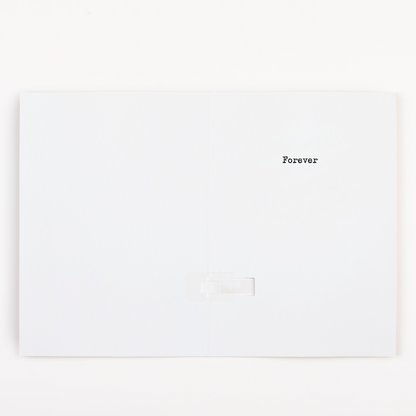 Endless birthday prank card, white design, with glitter bomb – image 3