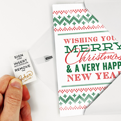 Carte de Noël farce sans fin Jingle Bells avec Glitter Bomb – image 5