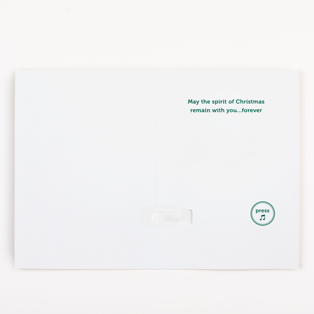 Endless Musical Greeting Card Jingle Bells with Glitter Bomb