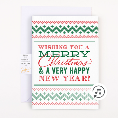 Carte de Noël farce sans fin Jingle Bells avec Glitter Bomb – image 1