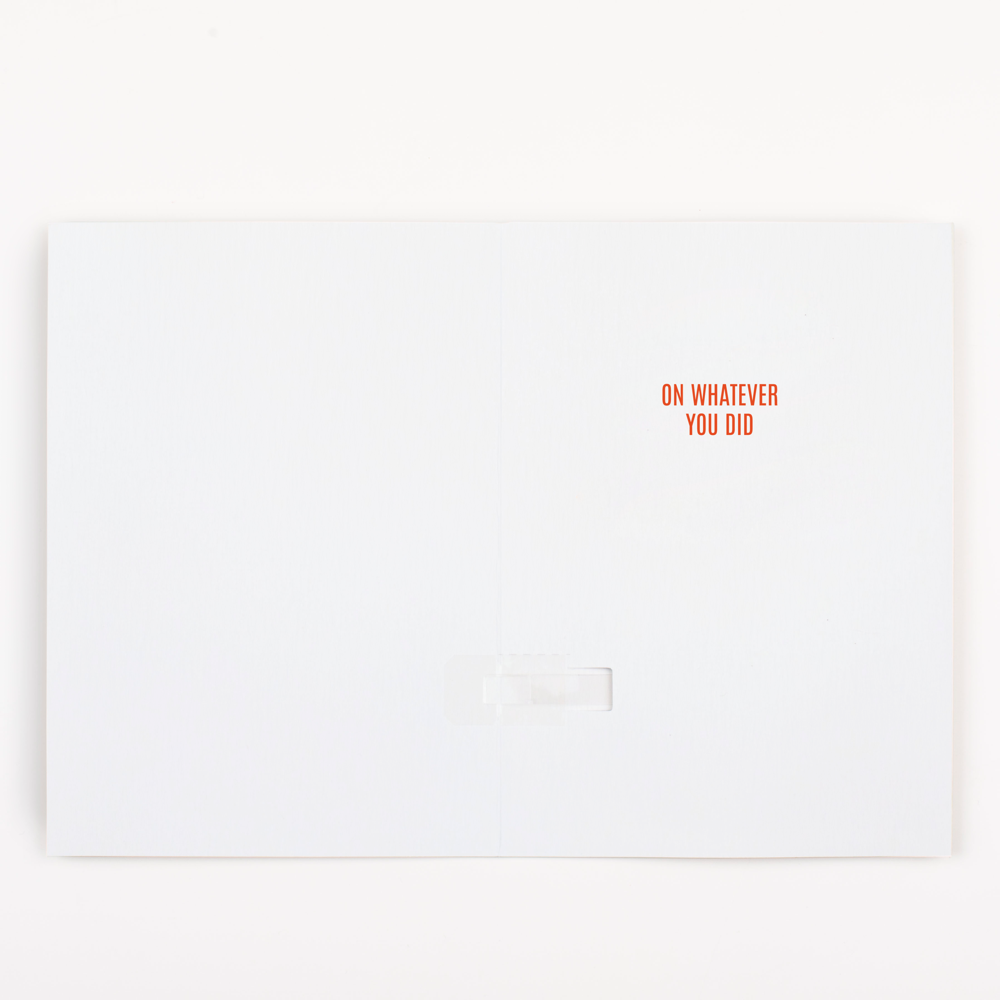 Endless Musical Greeting Card Congrats with Glitter Bomb