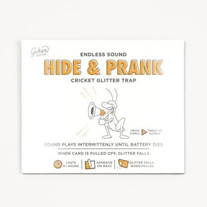 Hide & Prank cricket chirping prank with glitter trap – image 1