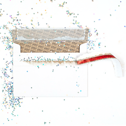 White glitter bomb trap prank envelope – image 4