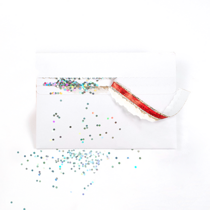 White glitter bomb trap prank envelopes, 3-pack – image 2