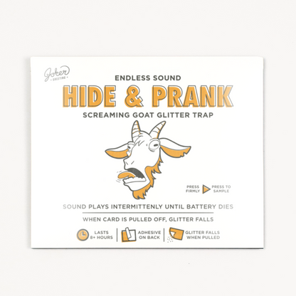 Hide & Prank goat scream prank with glitter trap – image 1