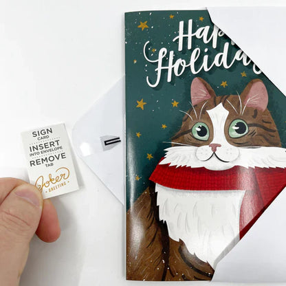 Carte des Fêtes musicale farce sans fin Happy Holidays avec Glitter Bomb – image 5