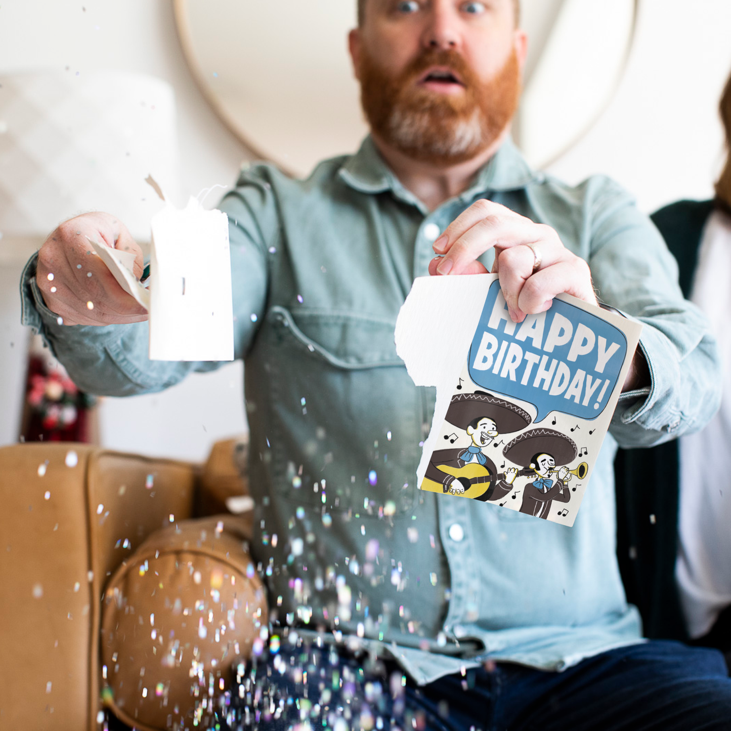 Endless Musical Greeting Card Mariachi Birthday With Glitter Bomb