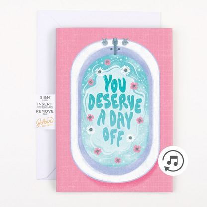 Carte de fête des Mères farce sans fin Mom, Mommy, Mamma avec paillettes – image 1