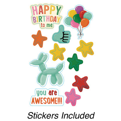 Piñata endless birthday prank card with stickers and glitter – image 4