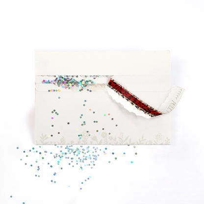 Enveloppe piège Glitter Bomb de mariage, ivoire – image 1