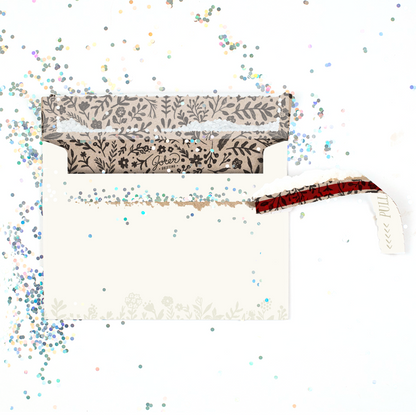 Enveloppe piège Glitter Bomb de mariage, ivoire – image 4