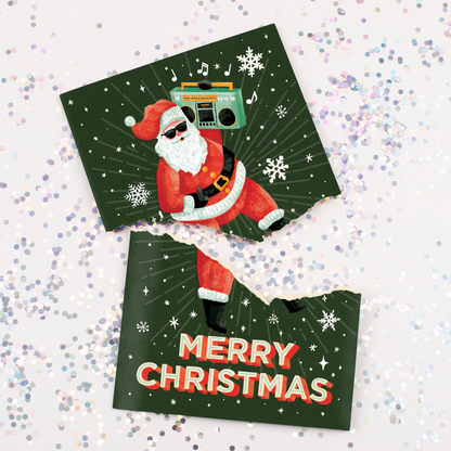 Carte de Noël farce sans fin Rick Roll Never Gonna Give You Up avec paillettes – image 2