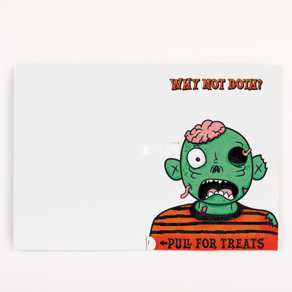 Carte d’Halloween musicale sans fin Pull Surprise avec paillettes et autocollants – image 2