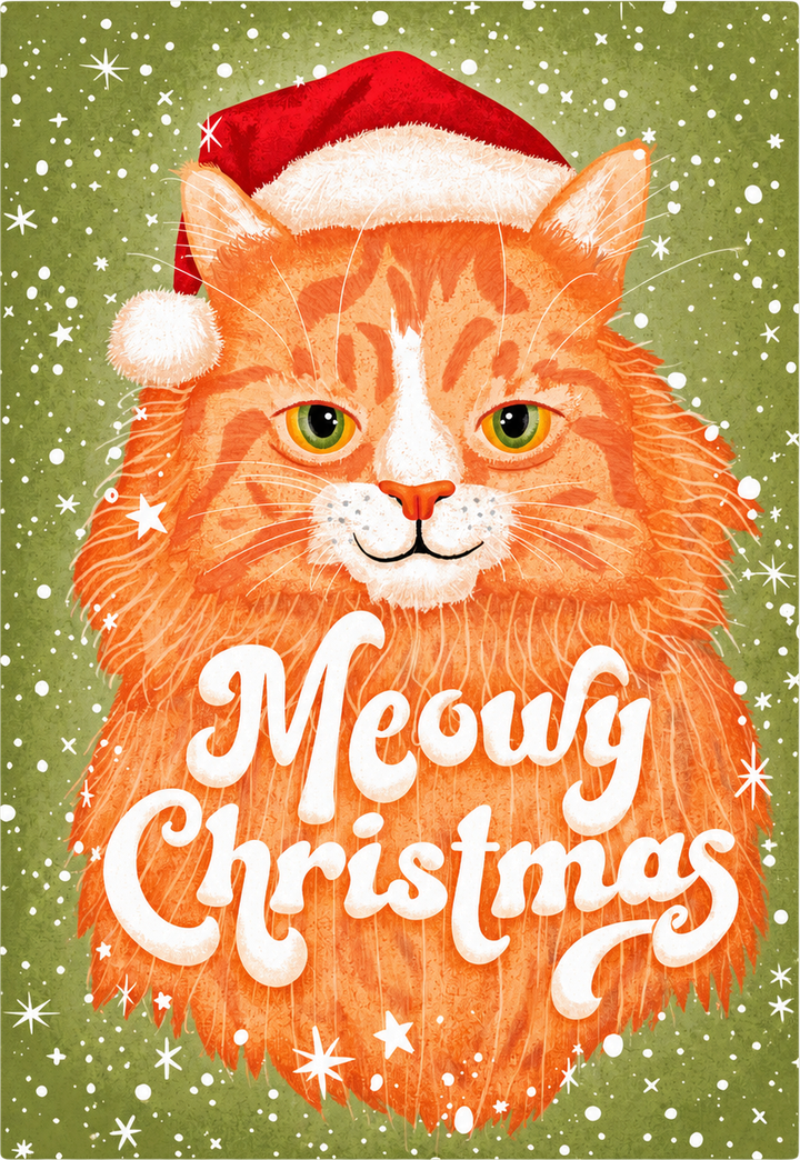 Carte Meowy Christmas