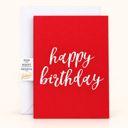Carte de fête farce sans fin – design rouge, musicale avec Glitter Bomb