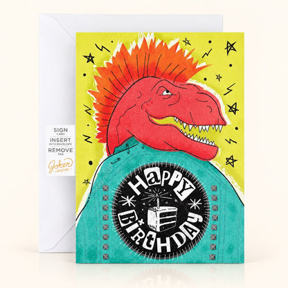Carte de fête farce sans fin Punk Rock avec Glitter Bomb