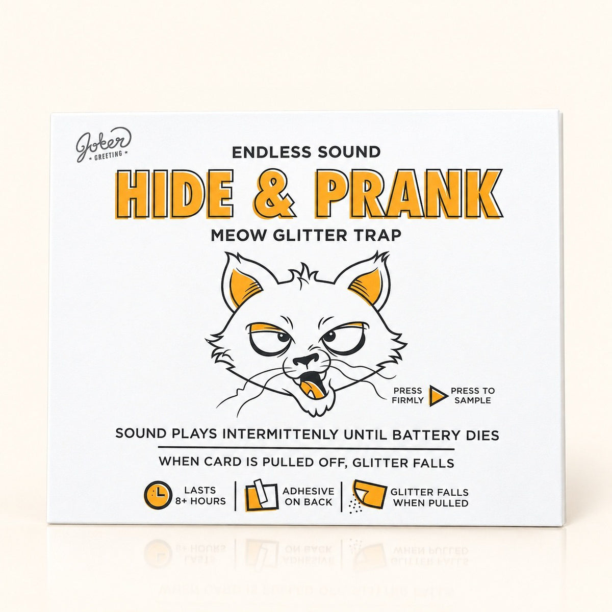 Farce à cacher : chat qui miaule, avec Glitter Trap – joue plus de 8 heures