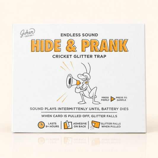 Hide & Prank Cricket with Glitter Trap