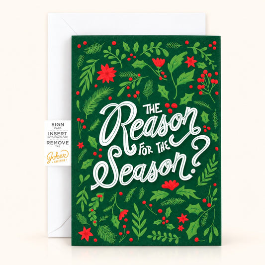 Christmas Pull Surprise Endless Musical Card – Glitter & Stickers