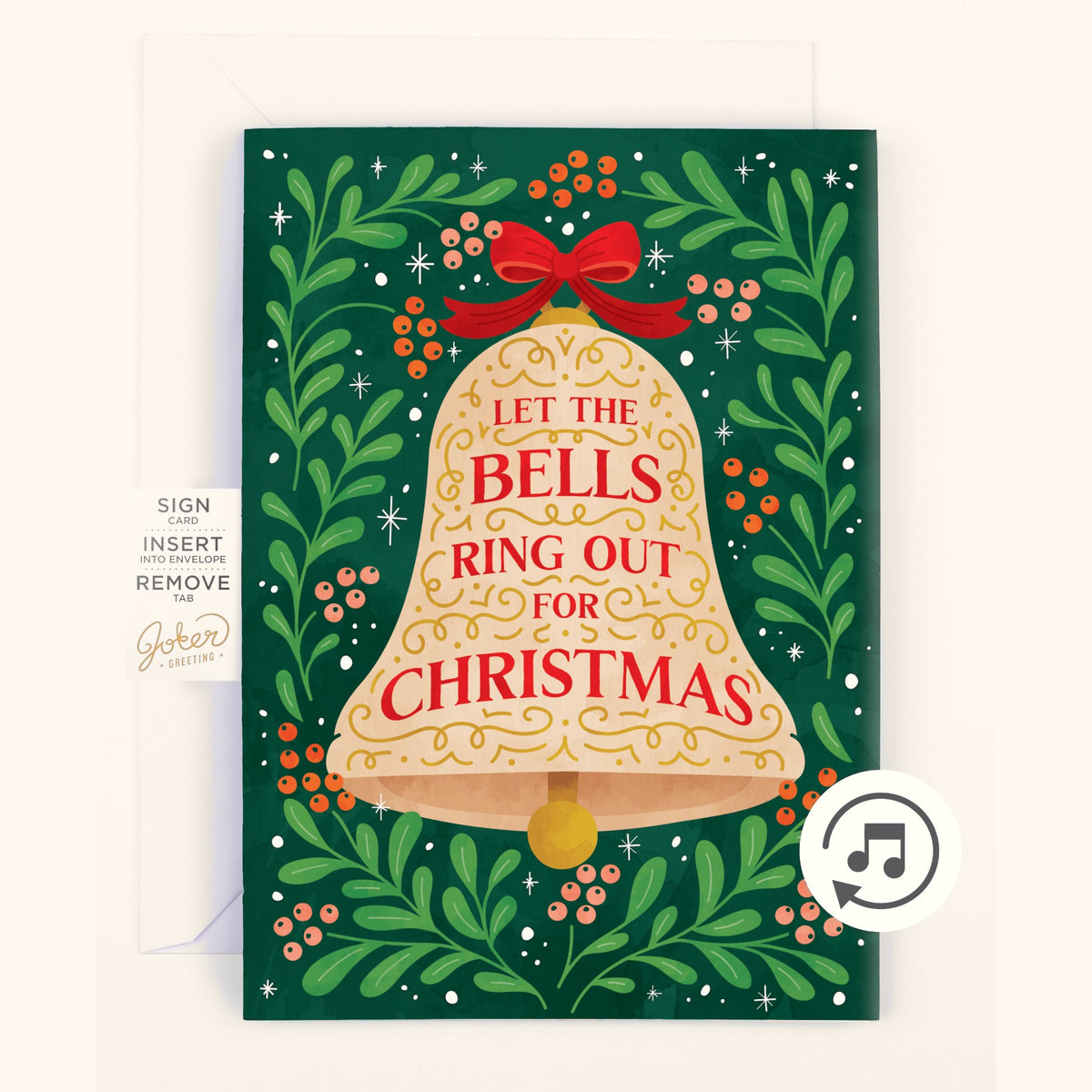 Ding Fries Are Done Endless Christmas Prank Card with Glitter Bomb