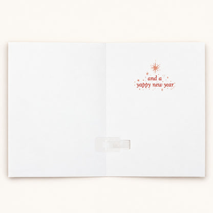 Barking dog Deck the Halls endless Christmas prank card with glitter – image 3