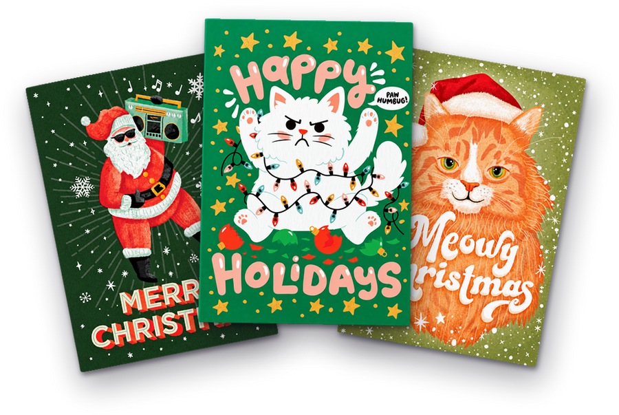 Cartes de Noël farces