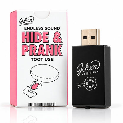 Farce USB pet (Toot) : la boîte et la clé USB noire