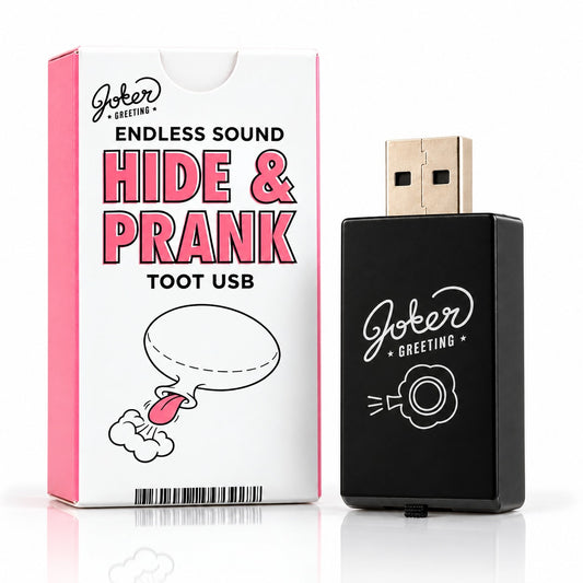 Farce USB pet (Toot) : la boîte et la clé USB noire