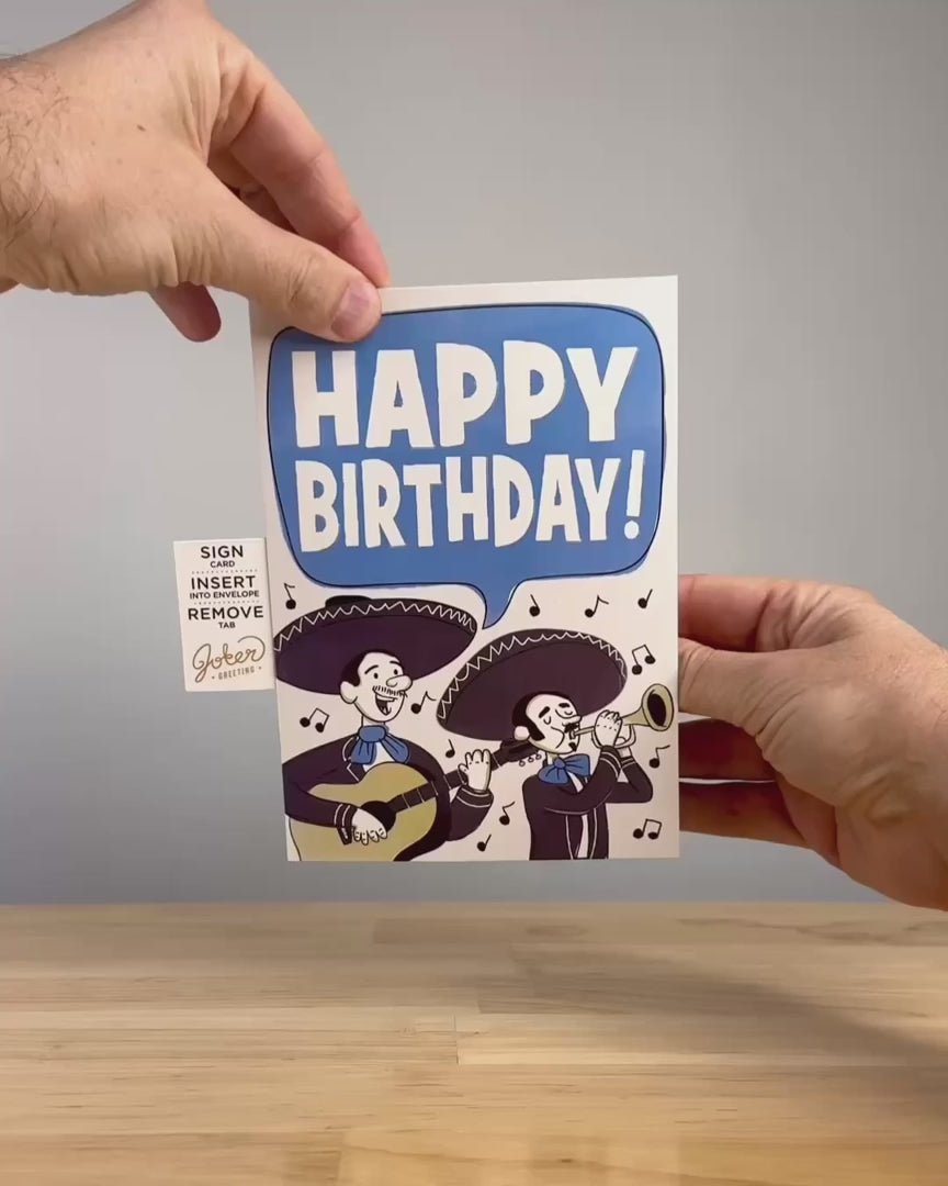 Mariachi Endless Birthday Prank Card – video: watch it play