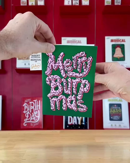 Merry Burpmas Garbage Pail Kids Endless Christmas Prank Card with Stickers & Glitter Bomb – video: watch it play