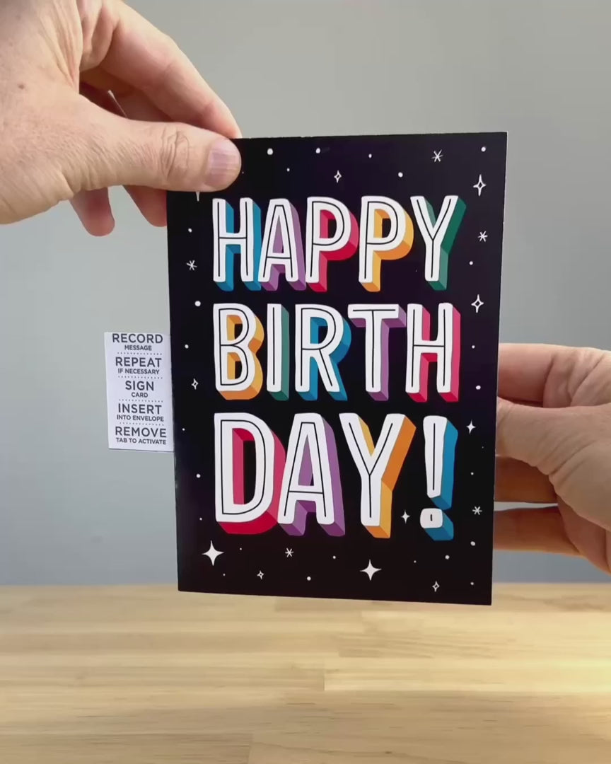 Recordable Birthday Prank Card – video: watch it play