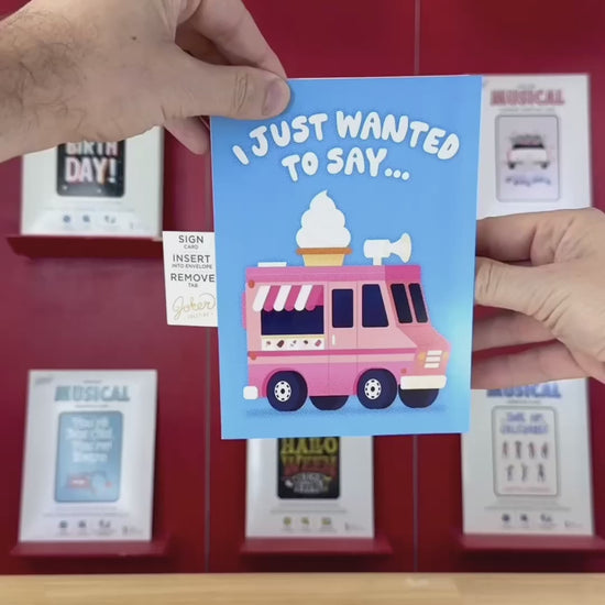 Ice Cream Truck Endless Thank You Prank Card – video: watch it play