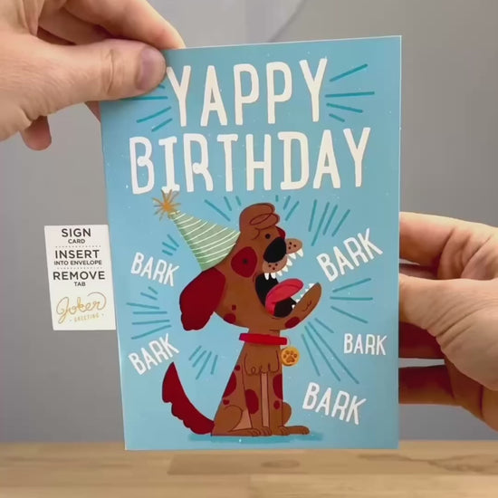 Barking Dog Endless Birthday Prank Card – video: watch it play