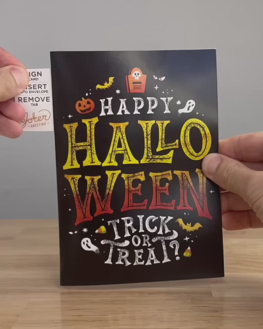 Halloween Pull Surprise Endless Musical Card – video: watch it play