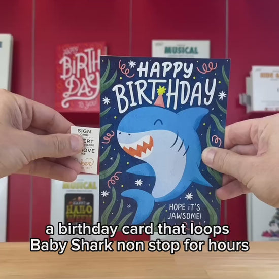 Baby Shark Endless Birthday Prank Card – video: watch it play
