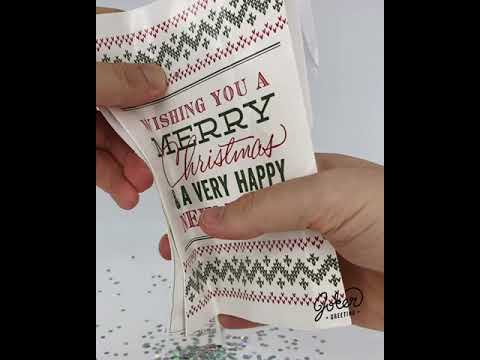 Jingle Bells Endless Christmas Prank Card with Glitter Bomb – video: watch it play